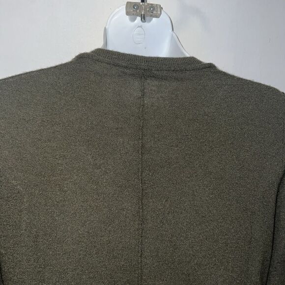 OONAGH BY NANETTE LEPORE Olive Green Cashmere Sweater-S - Picture 6 of 10